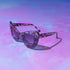 Black Leopard Oversized Cat-eye Frame Sunglasses